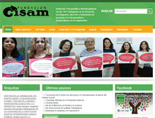 Tablet Screenshot of fundacioncisam.org